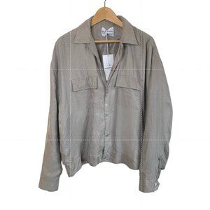 Mki Miyuki Zoku Men's Beige Bomber Jacket Size L NWT